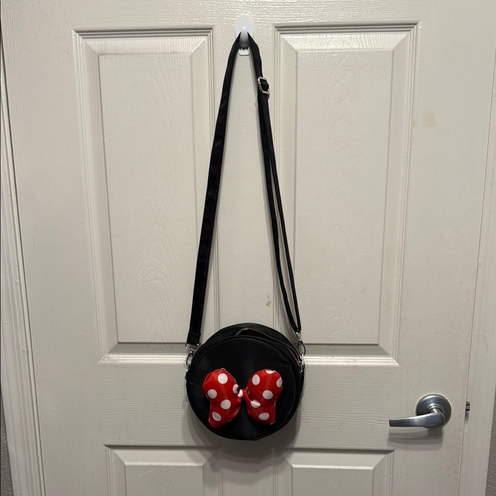 Disney Minnie Mouse Black and Red Crossbody Bag